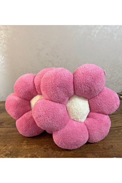 happyteks boutique Daisy Pliš Jastuk roze bombona 2 Li