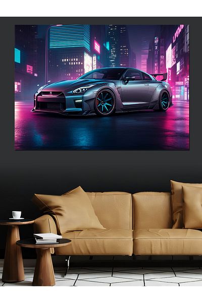 Tablomega Pânză decorativă pentru mașină sport modernă - pictură din lemn MDF