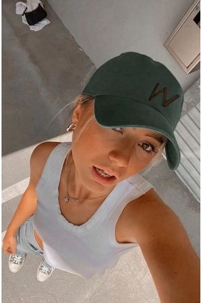 w white stars sports & wear Αθλητικό Καπέλο Unisex W Κεντημένο Ρυθμιζόμενο καπέλο με Velcro στην πλάτη