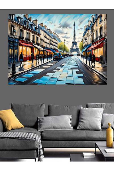 Tablomega Pânză decorativă Turnul Eiffel Paris - Lemn MDF