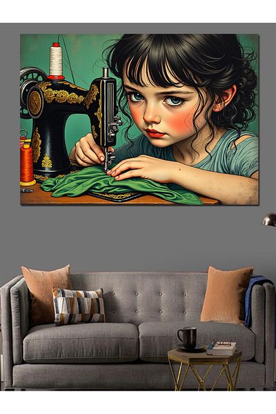 Tablomega Pânză decorativă Stitch Thorn Girl - Lemn MDF