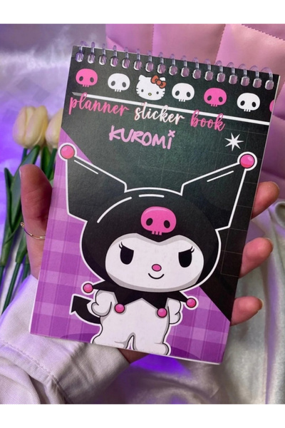 GenelTedarik Sanrıo karakterli kuromi kapak sticker defteri , sticker seti 9 ...