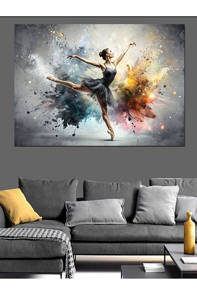 Tablomega Pânză Decorativă Femeie Balerina - Lemn MDF