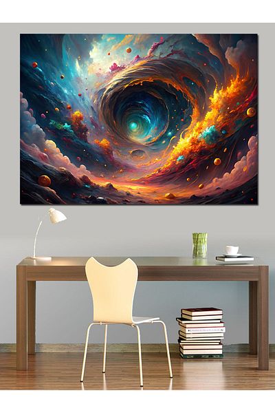 Tablomega Pânză decorativă Nori abstracte - Lemn MDF
