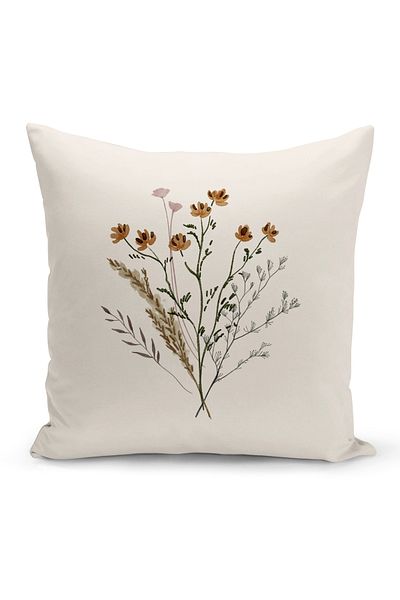 DaisyHome Flower Series Double Sided Digital Printed Throw Pillow Case (Cushion Cover)