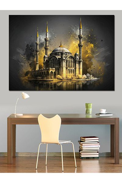 Tablomega Pânză decorativă Cami abstractă - Lemn MDF