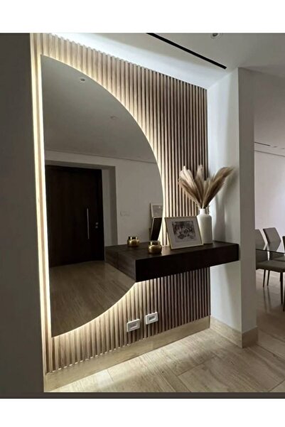 Viera Concept Led aydınlatmalı yarım daire dresuar aynası