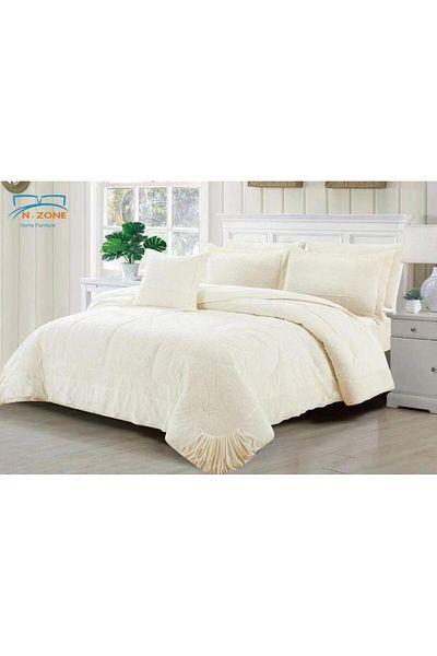 Generic En Zone Winter Single and a Half Bedspread 4 Pieces || Sugar