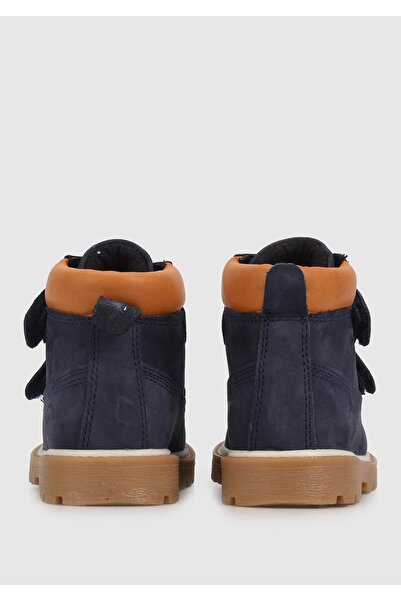 Kiddo Lacivert Deri Erkek Çocuk Bot