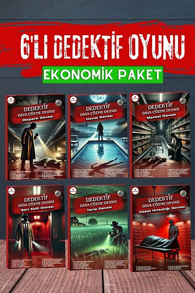 GameBulance Pack of 6 Cases Solving Murder, Detective Game - Case Solving Game - Who Is the Killer Finding Game