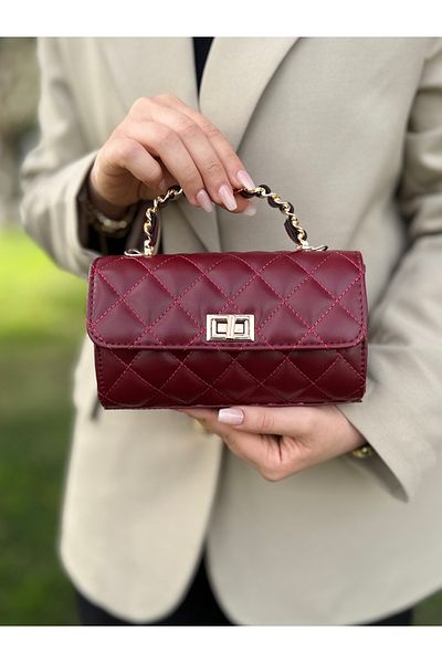 DEV 3 ADAM Claret Red Stylish and Elegant Box Model Hand Shoulder and Cross Women's Bag