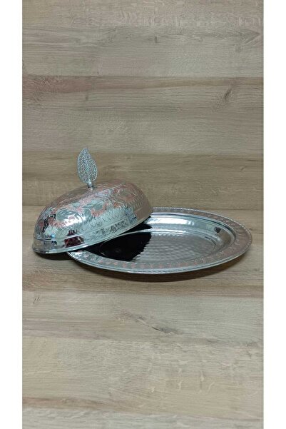 Erişim Bakırhanem طقم تقديم نحاس منقوش 35 سم كاياك ساهان