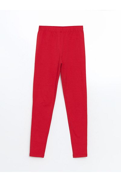 LC Waikiki Red Elastic Waist Girl's Tights