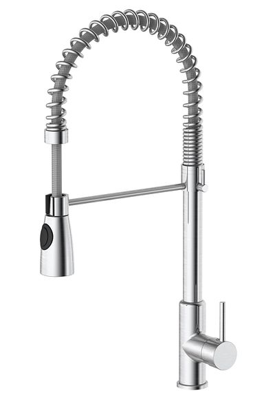 HESANIT Spring Sink Mixer with 2 Function Sprayer Chrome