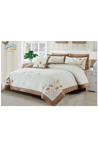 Generic En Zone Winter Single and a Half Bedspread 4 Pieces || Brown