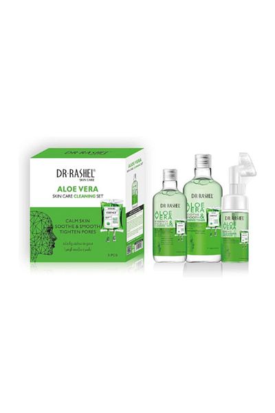 RASHEL Dr. Rashel Aloe Vera 3-Piece Set for Cleansing, Soothing, and Moisturizing Skin