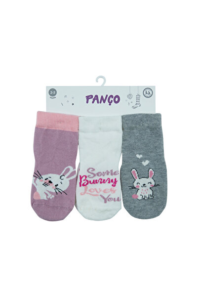 Panço Kız Bebek 3'lü Soket Çorap Seti