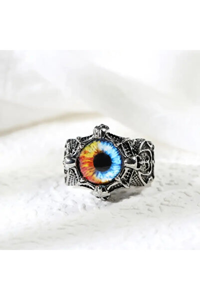 MİLALAZO خاتم سبائك العين القوطي القوطي البانك القوطي القابل للتعديل بأسلوب ا...