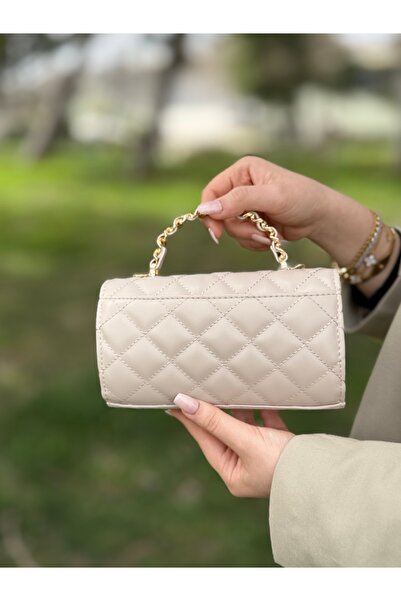 DEV 3 ADAM Light Mink Stylish and Elegant Box Model Hand Shoulder and Crossbody Women's Bag