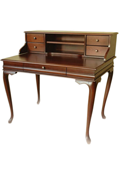 Mobilya Baba Nostaljik Ahşap Çalışma Masası – 125 cm Ceviz