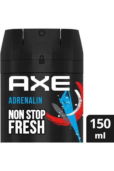 Axe Adrenalin Deodorant Body Spray 150ml X 6