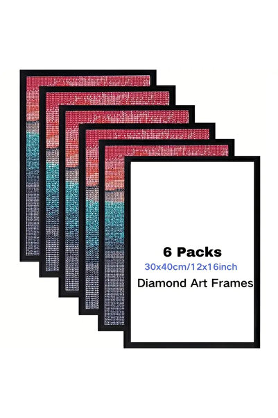 Flaneur Siyah 6lı 30x40 Çerçeve Tablo Seti  Siyah