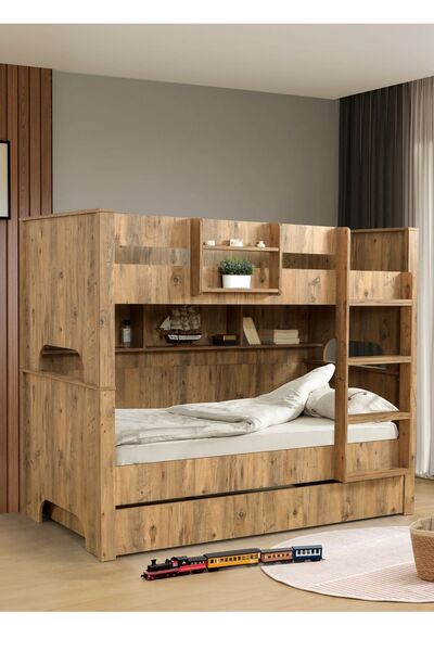 Moderniya Mobilya Ranza,ege 3'lü Yavrulu Ayrılabilir 90x200 Premium Yüksek Ka...