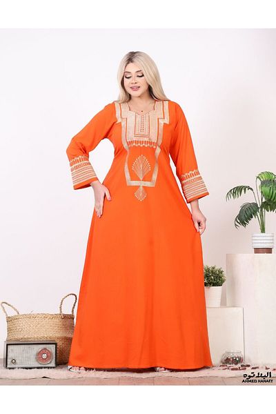 Genrics Soft embroidered cotton jalabiya...combines comfort, luxury and elegance