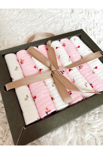 Cloudy Pack of 7 Soft 100% Cotton 22X22 cm Combed Cotton Special Series Baby Wipes