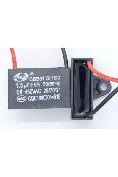 Piyasa SENJU 450 VAC 1.5uF 50/60Hz Vantilatör Motor Kalkış Kondansatörü