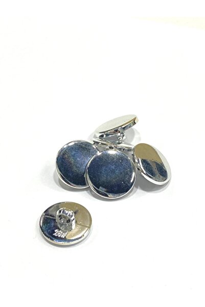 karantuhafiye Κουμπί Ζακέτας / Μεταλλικό (πλαστικό) Απλό Μοντέλο / Ασημί 1,8 εκ.