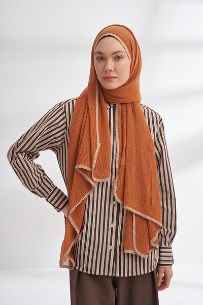 ARMANDA Шал Mustahkam Bias - Camel Ttü