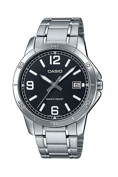 Casio Casio Men's Analog-Digital Stainless Steel Band Watch MTP-V004D-1B2UDF - 42 mm - Silver