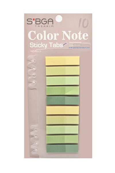 sibga tasarım Transparent Colored Post-It Note Paper - 200 Sheets Bookmark Sticker