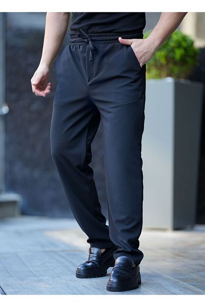 MODA Seasonal Fabric Jogger Pants-1778
