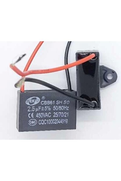 İthal SENJU 450 VAC 2.5uF 50/60Hz Vantilatör Motor Kalkış Kondansatörü