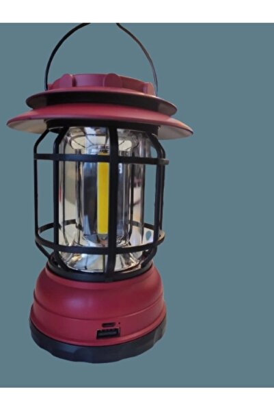 Mutlusan Nostalji Solarlı Kamp Feneri 5W Solar+Micro USB Şarjlı