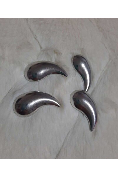 beyna aksesuar Z.A.R.A Fashion Drop Model Large Size Silver Color Button, (Co...