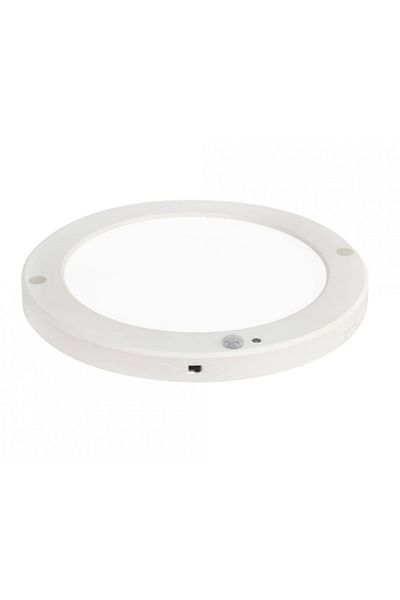 Horoz Martha 18W Round Motion Sensor White Led Spotlight - 6400K, Surface Mounted and Recessed