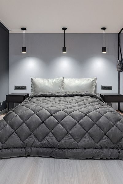 Beecare 100% Merino Lamb Wool Pure Natural Double Gray Quilt Washable 195 X 215cm