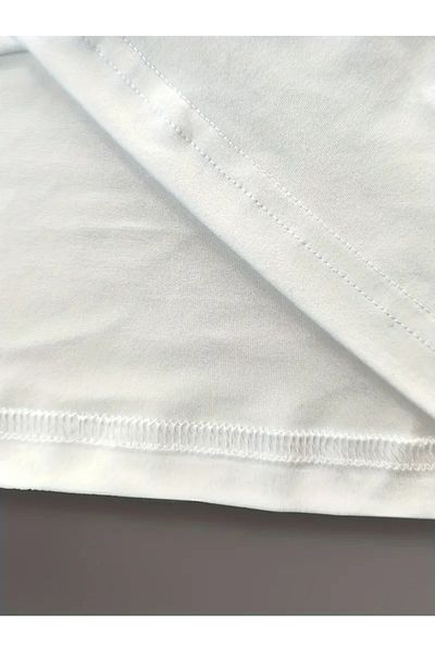Touz Moda Μπλουζάκι Unisex Oversize με στάμπα με δύο χείλη