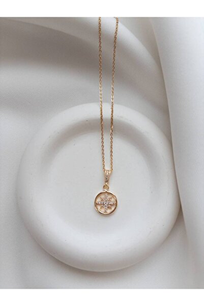 Minne Jewelry-Accessory Çelik Yuvarlak Tasarım Kolye - Çelik Tasarım Yuvarlak...