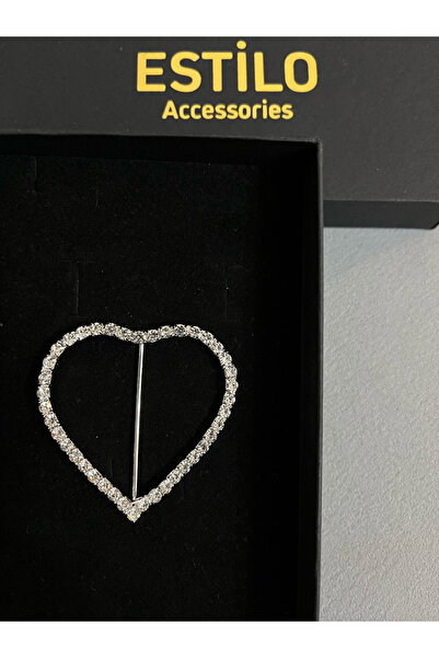 Estilo Lingerie KALP FİGÜRLÜ TAŞLI KEMER TOKASI