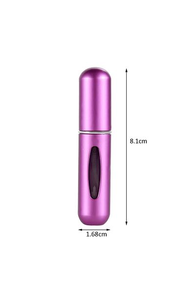 Class 3 Portable Refillable Pocket Perfume Bottles Gold - Pink - Silver Combination