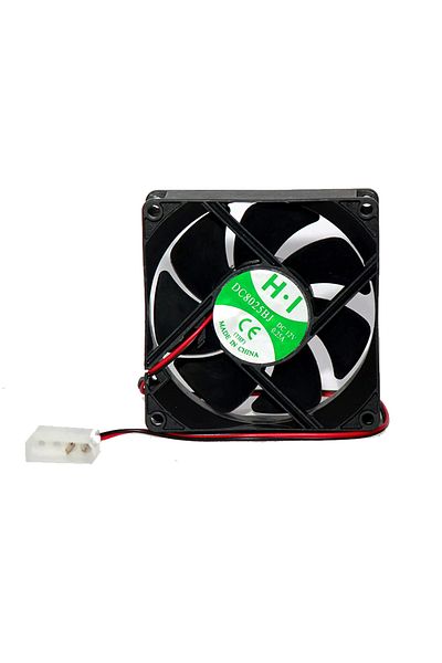 Generic مروحة تبريد وحدة المعالجة المركزية 8x8 سم 12 فولت DC8025BJ