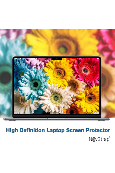 NovStrap واقي شاشة متوافق مع ماك بوك اير 15 بوصة A2941 A3114 A3241 M2 M3 M4 رقاقة نانو لامعة
