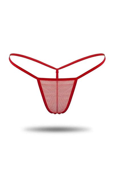 Cicişim Women's Lingerie 3-Piece Thong String with Transparent Plus Size Options