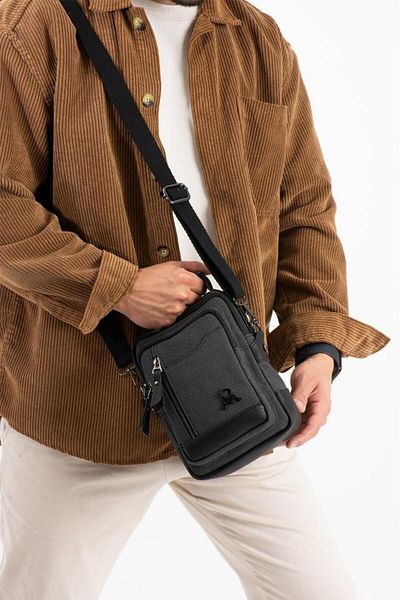 Baginn Pânză Pânză Bărbați Geantă Messenger Geantă de umăr 20*12 Cm Curea încrucișată Geanta de umăr Mega Bag