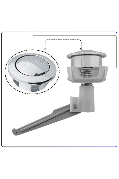 VitrA 313527YP1TE Tek Basmalı Boşaltma Buton Grubu