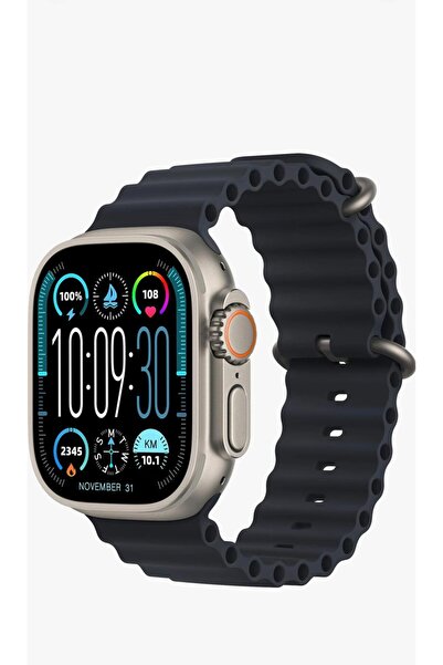Holatec HK8PROMAX  AMOLED Multi Foksiyonel 100den Fazla Özellik 49mm Titanyum...